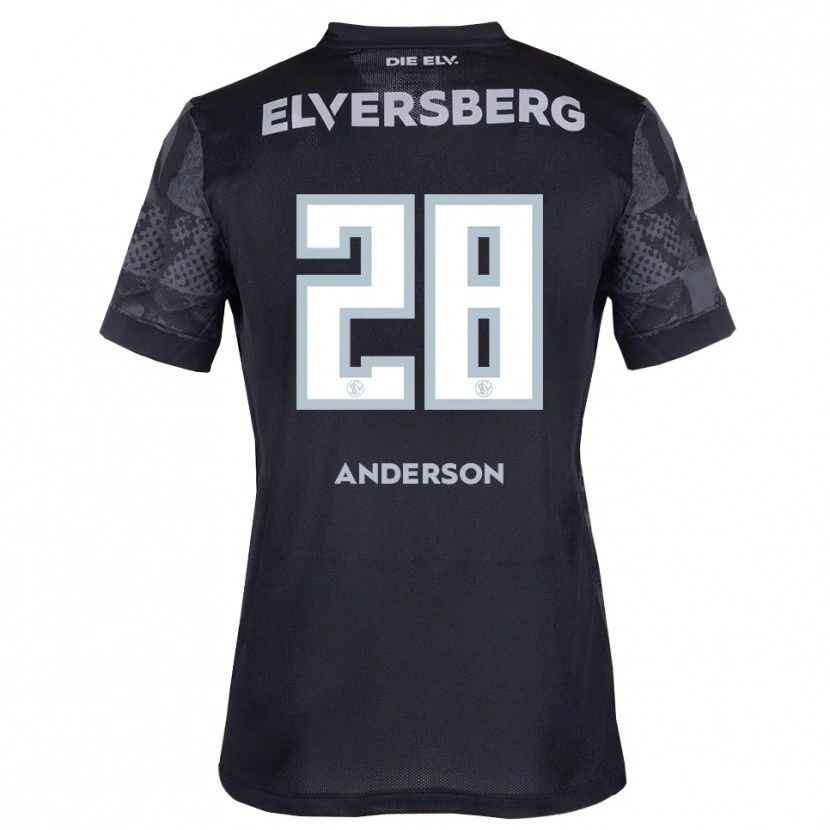 Danxen Herren Mira Anderson #28 Schwarz Grau Auswärtstrikot Trikot 2025/26 T-Shirt
