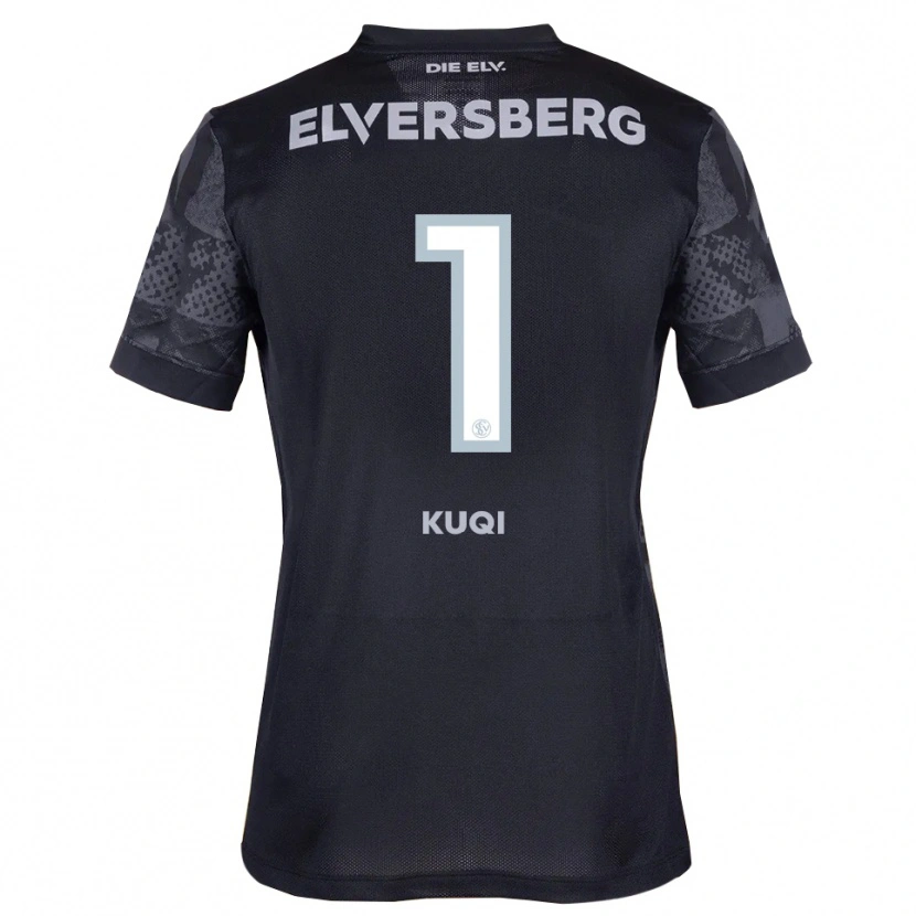 Danxen Herren Blero Kuqi #1 Schwarz Grau Auswärtstrikot Trikot 2025/26 T-Shirt