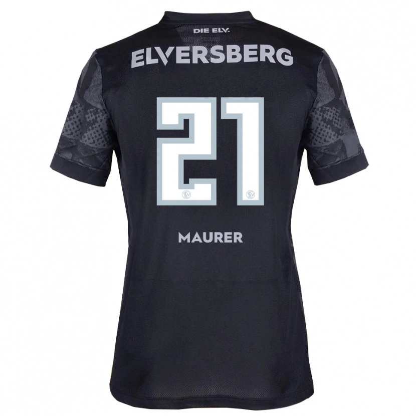 Danxen Herren Kine Maurer #21 Schwarz Grau Auswärtstrikot Trikot 2025/26 T-Shirt