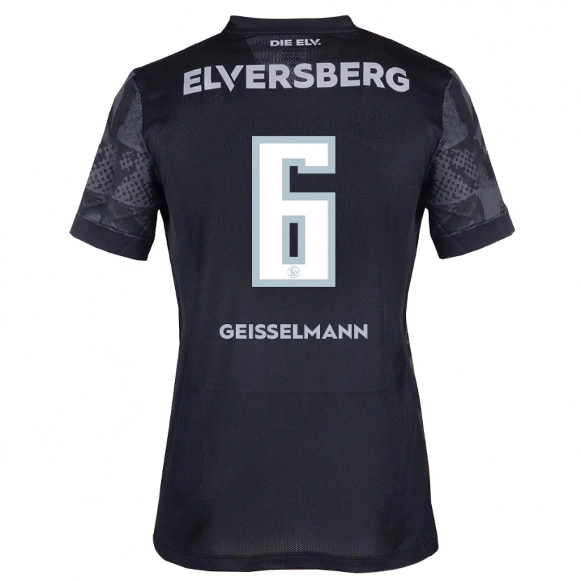 Danxen Herren Emil Geißelmann #6 Schwarz Grau Auswärtstrikot Trikot 2025/26 T-Shirt
