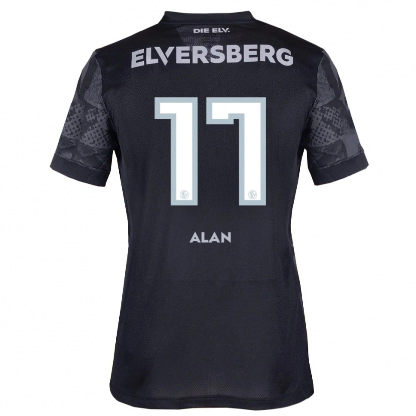 Danxen Herren Alan Rodriguez #17 Schwarz Grau Auswärtstrikot Trikot 2025/26 T-Shirt