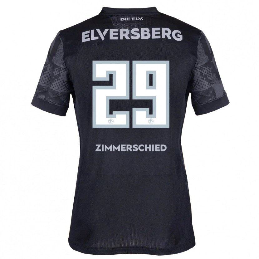 Danxen Herren Tom Zimmerschied #29 Schwarz Grau Auswärtstrikot Trikot 2025/26 T-Shirt