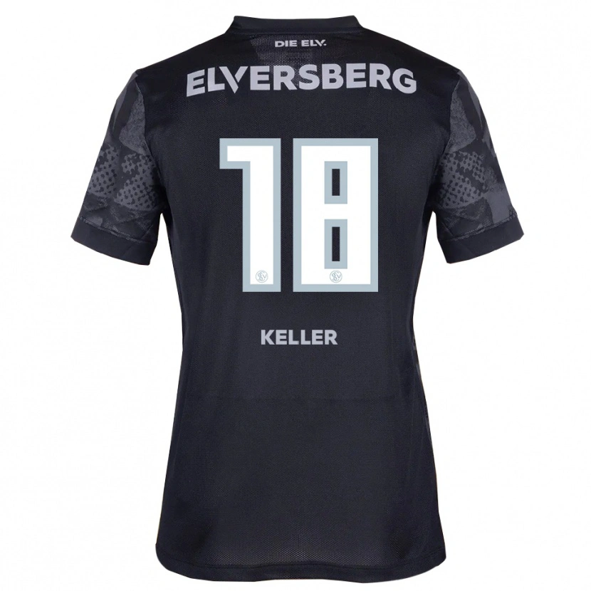Danxen Herren Tyler Keller #18 Schwarz Grau Auswärtstrikot Trikot 2025/26 T-Shirt