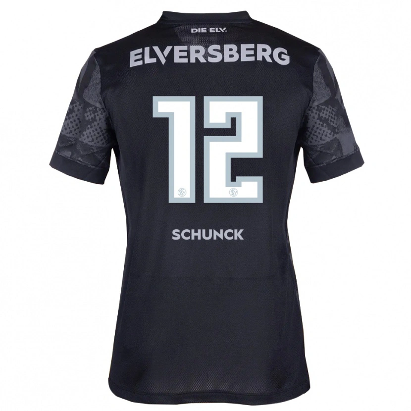 Danxen Herren Jan Schunck #12 Schwarz Grau Auswärtstrikot Trikot 2025/26 T-Shirt