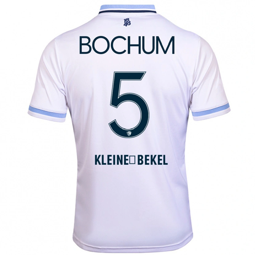 Danxen Herren Colin Kleine-Bekel #5 Weiß Himmelblau Auswärtstrikot Trikot 2025/26 T-Shirt