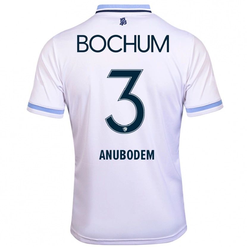 Danxen Herren Takang Anubodem #3 Weiß Himmelblau Auswärtstrikot Trikot 2025/26 T-Shirt