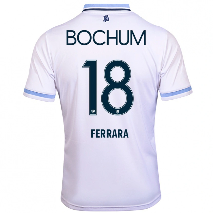 Danxen Herren Noah-Ali Ferrara #18 Weiß Himmelblau Auswärtstrikot Trikot 2025/26 T-Shirt