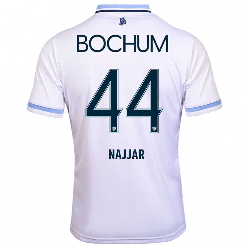 Danxen Herren Jamil Najjar #44 Weiß Himmelblau Auswärtstrikot Trikot 2025/26 T-Shirt