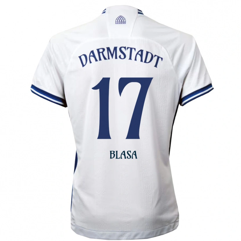 Danxen Herren Keanu Blasa #17 Weiß Blau Auswärtstrikot Trikot 2025/26 T-Shirt