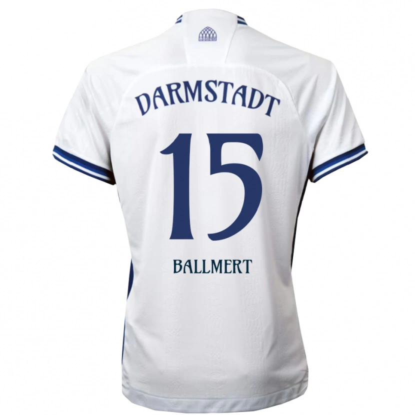 Danxen Herren Markus Ballmert #15 Weiß Blau Auswärtstrikot Trikot 2025/26 T-Shirt