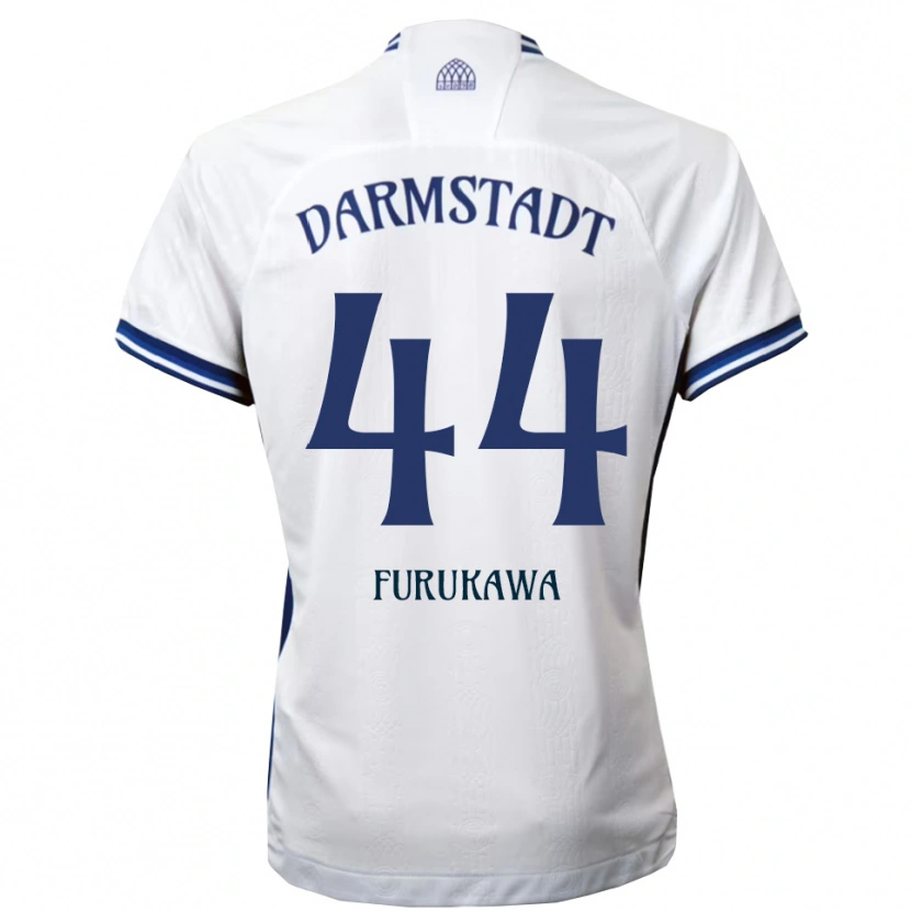 Danxen Herren Yosuke Furukawa #44 Weiß Blau Auswärtstrikot Trikot 2025/26 T-Shirt