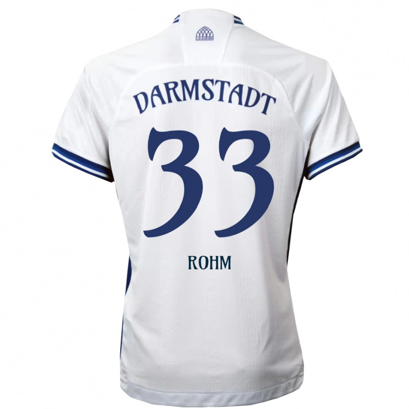 Danxen Herren Mareg Rohm #33 Weiß Blau Auswärtstrikot Trikot 2025/26 T-Shirt