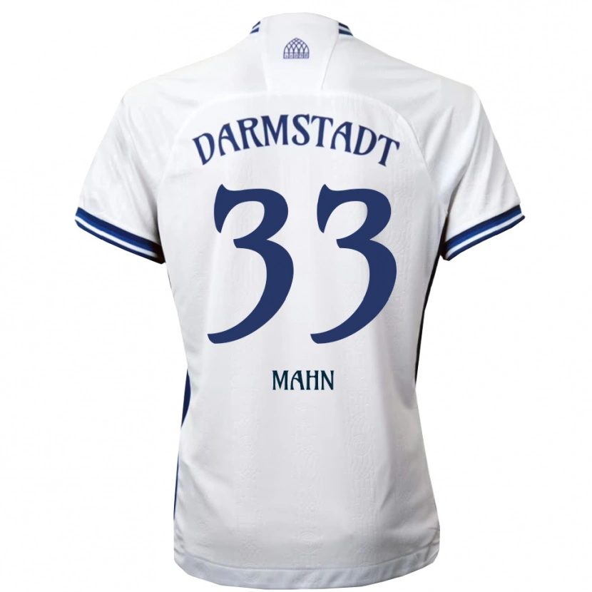 Danxen Herren Jeremy Mahn #33 Weiß Blau Auswärtstrikot Trikot 2025/26 T-Shirt