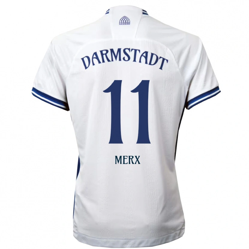 Danxen Herren Manolo Merx #11 Weiß Blau Auswärtstrikot Trikot 2025/26 T-Shirt