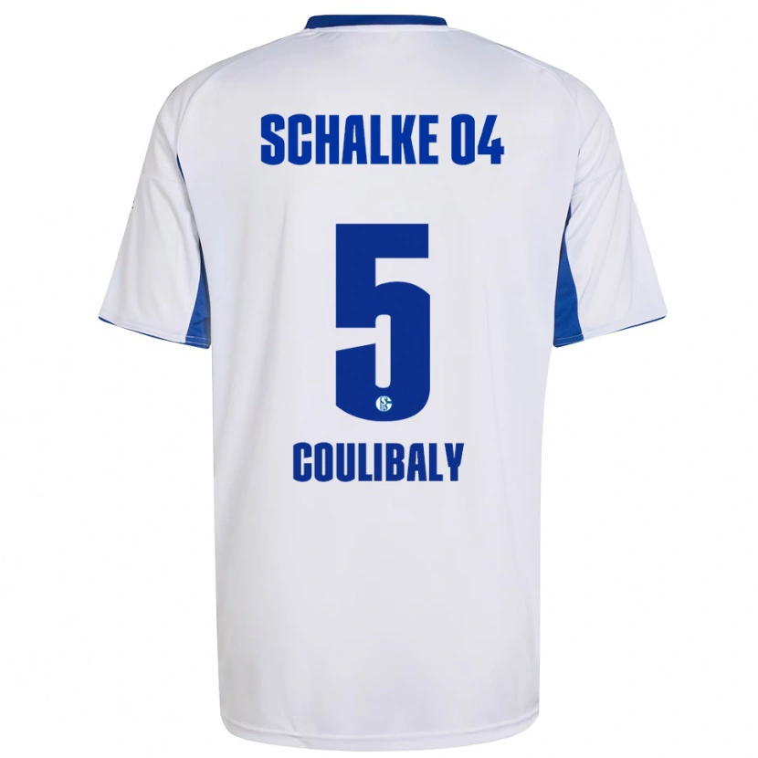 Danxen Herren Barakissa Coulibaly #5 Weiß Blau Auswärtstrikot Trikot 2025/26 T-Shirt