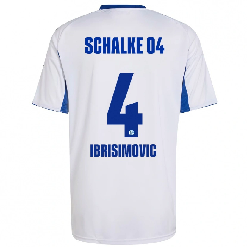 Danxen Herren Amar Ibrisimovic #4 Weiß Blau Auswärtstrikot Trikot 2025/26 T-Shirt