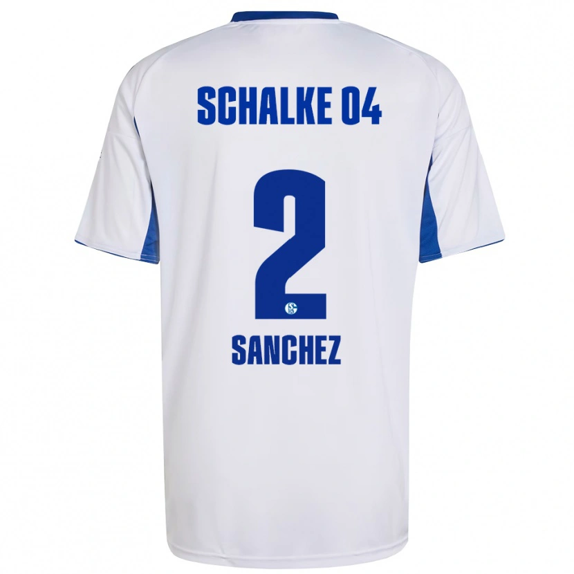 Danxen Herren Felipe Sánchez #2 Weiß Blau Auswärtstrikot Trikot 2025/26 T-Shirt