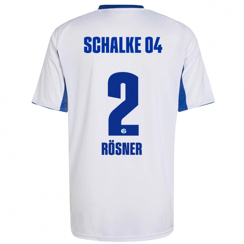 Danxen Herren Magnus Rösner #2 Weiß Blau Auswärtstrikot Trikot 2025/26 T-Shirt