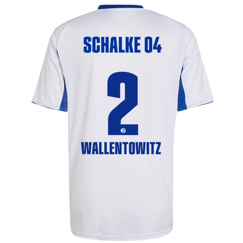 Danxen Herren Mika Wallentowitz #2 Weiß Blau Auswärtstrikot Trikot 2025/26 T-Shirt