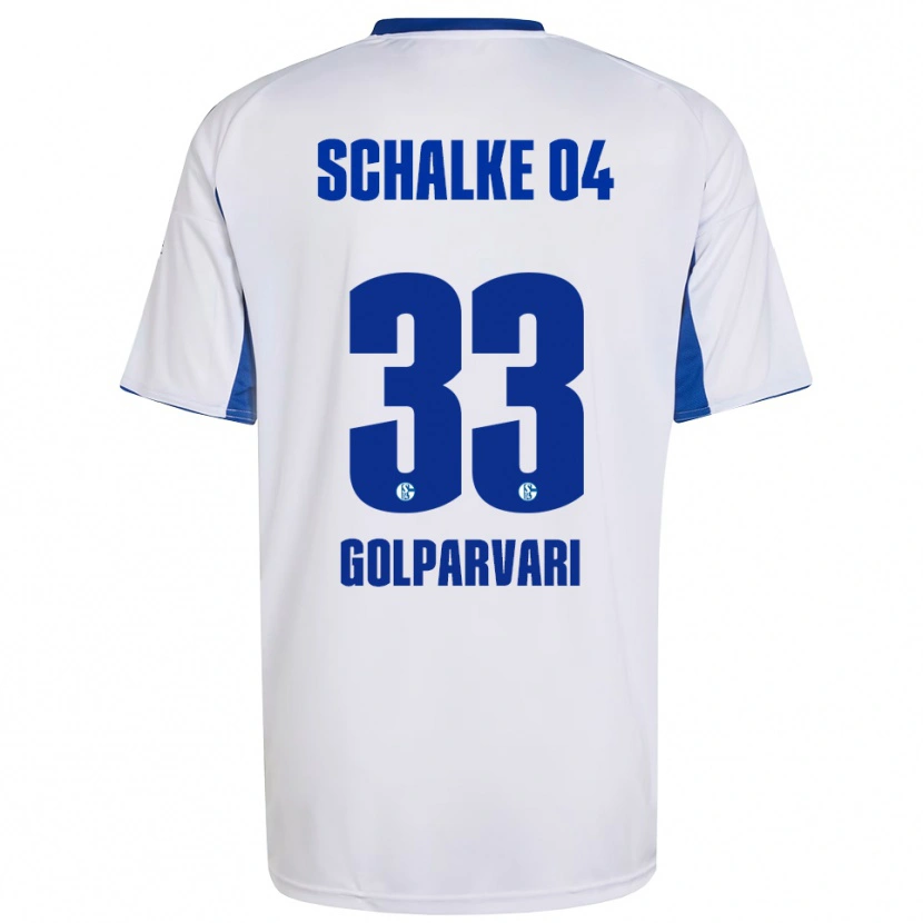 Danxen Herren Tara Golparvari #33 Weiß Blau Auswärtstrikot Trikot 2025/26 T-Shirt