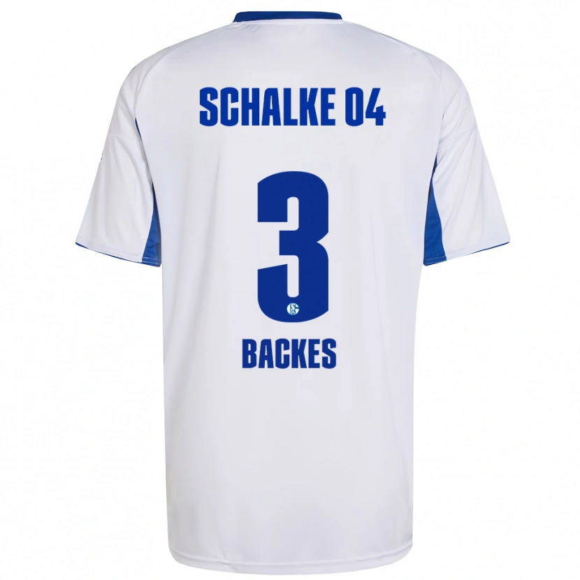 Danxen Herren Diego Backes-Klimek #3 Weiß Blau Auswärtstrikot Trikot 2025/26 T-Shirt