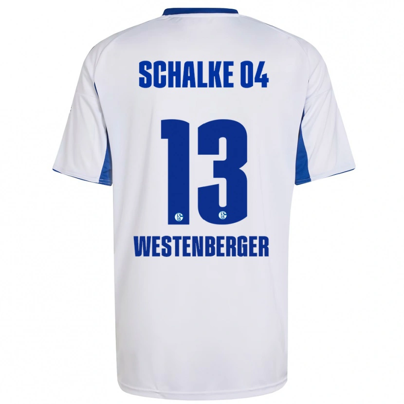 Danxen Herren Noel Westenberger #13 Weiß Blau Auswärtstrikot Trikot 2025/26 T-Shirt