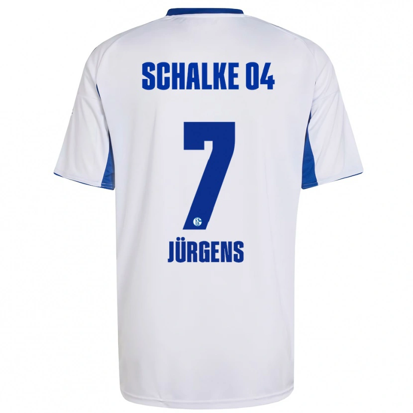 Danxen Herren Celina Jürgens #7 Weiß Blau Auswärtstrikot Trikot 2025/26 T-Shirt