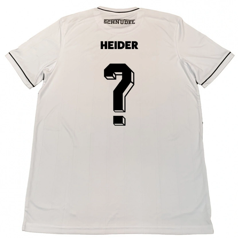 Danxen Herren Antonia Heider #0 Weiß Schwarz Auswärtstrikot Trikot 2025/26 T-Shirt