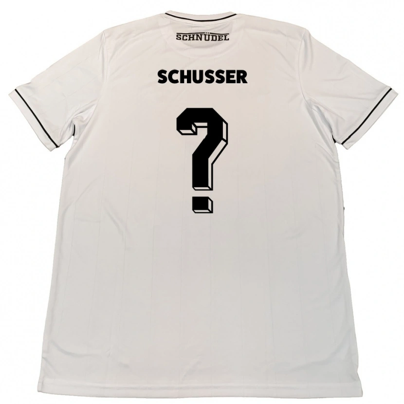 Danxen Herren Lina Schusser #0 Weiß Schwarz Auswärtstrikot Trikot 2025/26 T-Shirt