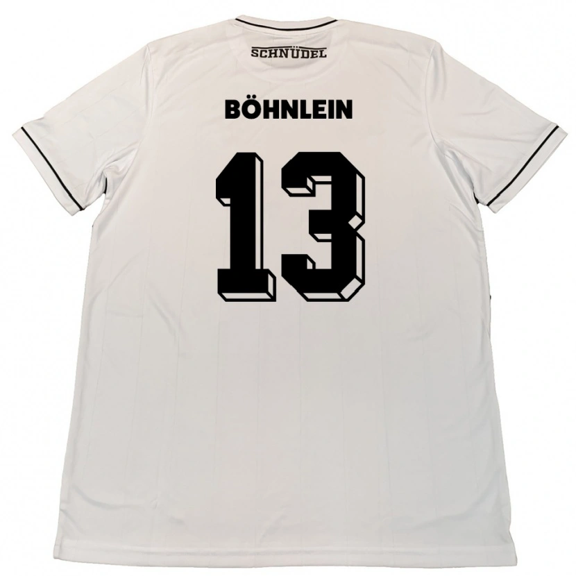 Danxen Herren Kristian Böhnlein #13 Weiß Schwarz Auswärtstrikot Trikot 2025/26 T-Shirt