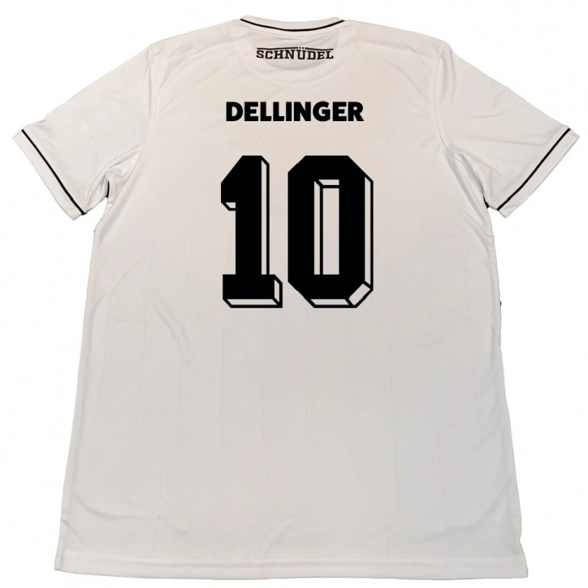 Danxen Herren Michael Dellinger #10 Weiß Schwarz Auswärtstrikot Trikot 2025/26 T-Shirt