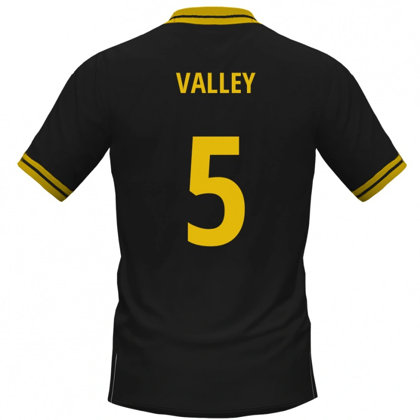 Danxen Herren Noah Valley #5 Schwarz Gelb Auswärtstrikot Trikot 2025/26 T-Shirt