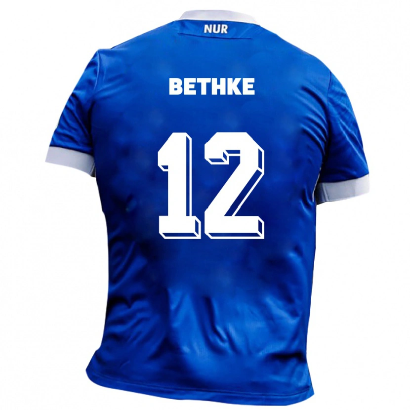 Danxen Herren Elias Bethke #12 Blau Weiß Auswärtstrikot Trikot 2025/26 T-Shirt