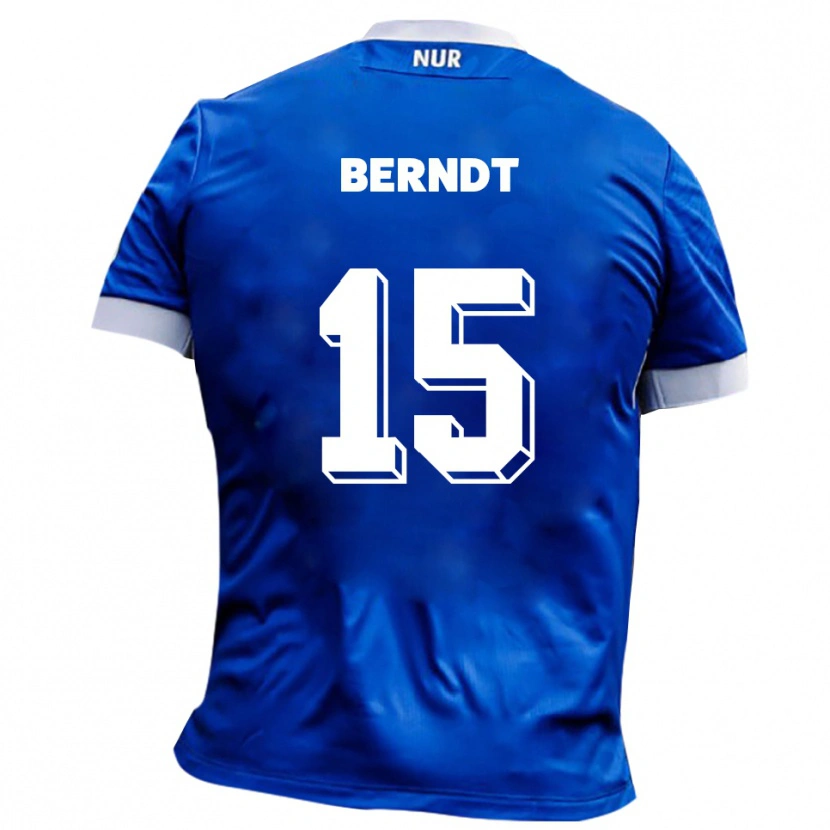 Danxen Herren Karl Berndt #15 Blau Weiß Auswärtstrikot Trikot 2025/26 T-Shirt