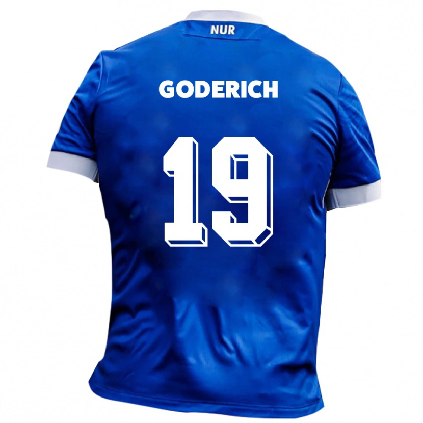 Danxen Herren David Goderich #19 Blau Weiß Auswärtstrikot Trikot 2025/26 T-Shirt