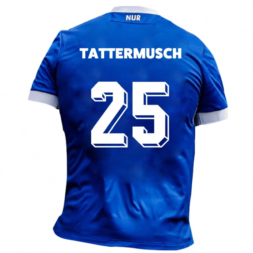 Danxen Herren Ted Tattermusch #25 Blau Weiß Auswärtstrikot Trikot 2025/26 T-Shirt