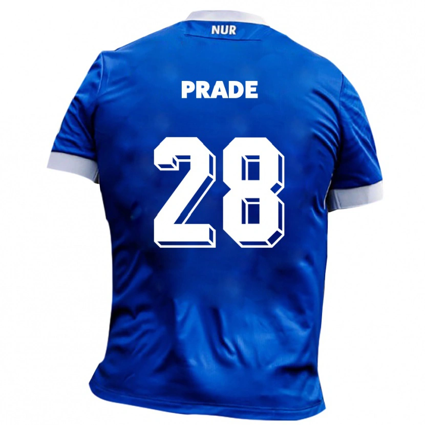 Danxen Herren Adrian Prade #28 Blau Weiß Auswärtstrikot Trikot 2025/26 T-Shirt