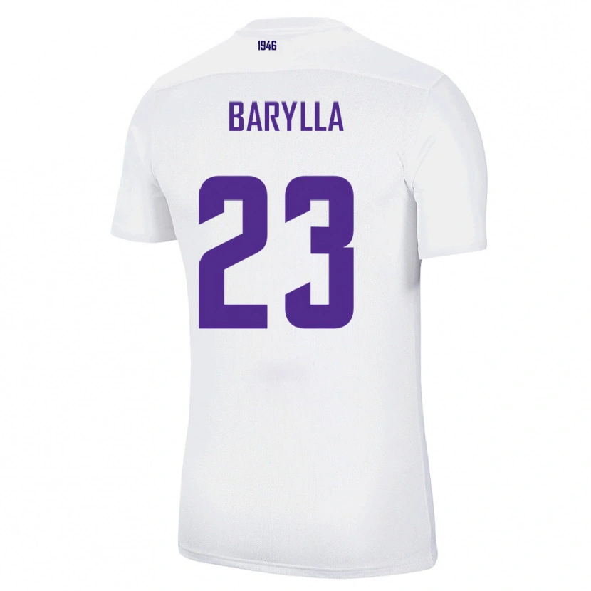 Danxen Herren Anthony Barylla #23 Weiß Grün Auswärtstrikot Trikot 2025/26 T-Shirt