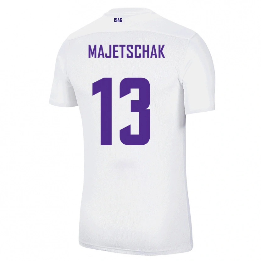 Danxen Herren Erik Majetschak #13 Weiß Grün Auswärtstrikot Trikot 2025/26 T-Shirt