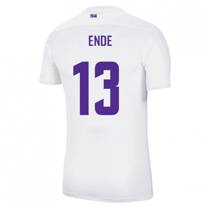 Danxen Herren Oskar Ende #13 Weiß Grün Auswärtstrikot Trikot 2025/26 T-Shirt