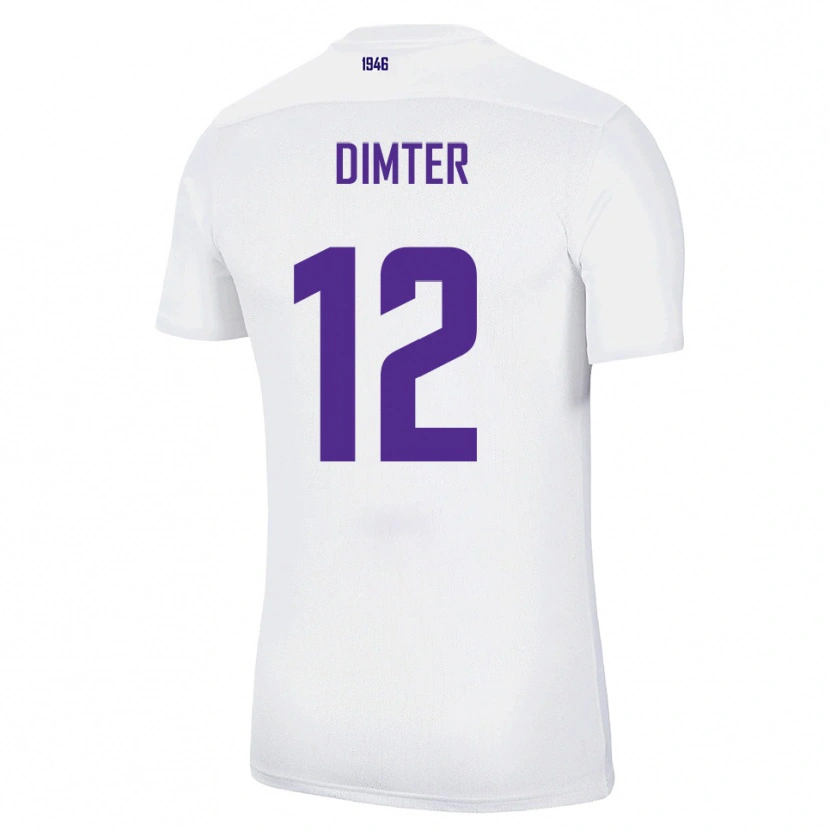 Danxen Herren Noel Dimter #12 Weiß Grün Auswärtstrikot Trikot 2025/26 T-Shirt