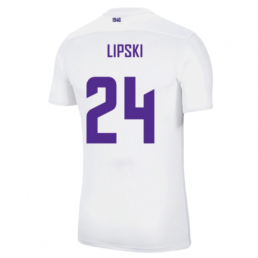 Danxen Herren Yarin Lipski #24 Weiß Grün Auswärtstrikot Trikot 2025/26 T-Shirt