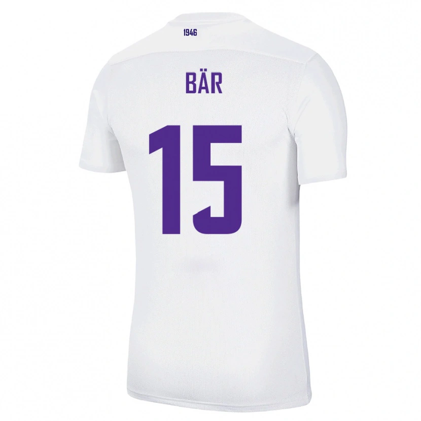 Danxen Herren Marcel Bär #15 Weiß Grün Auswärtstrikot Trikot 2025/26 T-Shirt