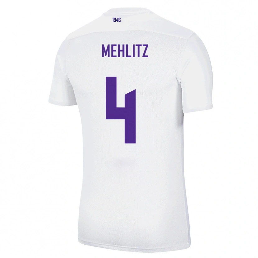 Danxen Herren Fabian Mehlitz #4 Weiß Grün Auswärtstrikot Trikot 2025/26 T-Shirt