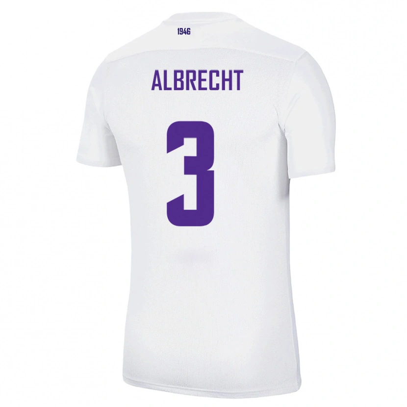Danxen Herren Ben Albrecht #3 Weiß Grün Auswärtstrikot Trikot 2025/26 T-Shirt