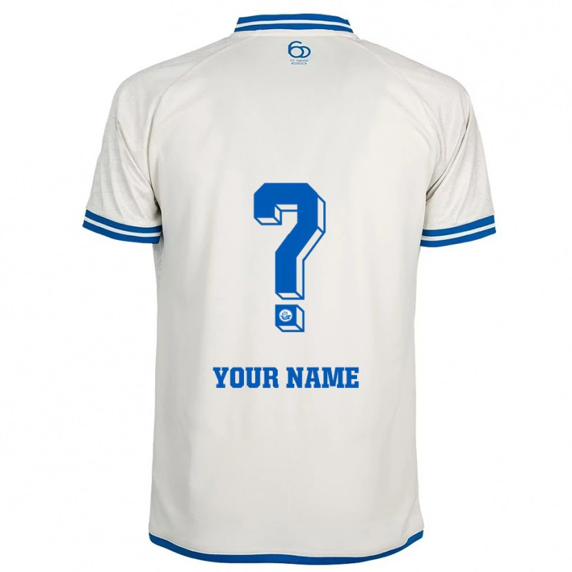 Danxen Herren Ihren Namen #0 Weiß Blau Auswärtstrikot Trikot 2025/26 T-Shirt