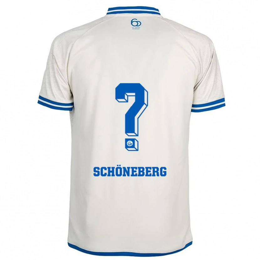 Danxen Herren Tom Schöneberg #0 Weiß Blau Auswärtstrikot Trikot 2025/26 T-Shirt