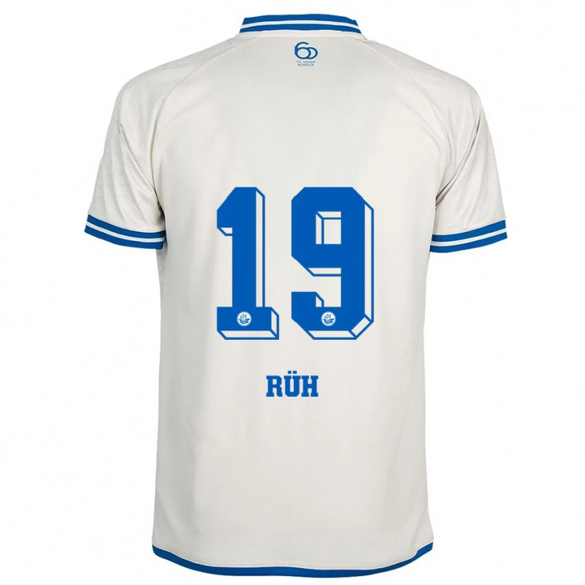 Danxen Herren Julian Rüh #19 Weiß Blau Auswärtstrikot Trikot 2025/26 T-Shirt
