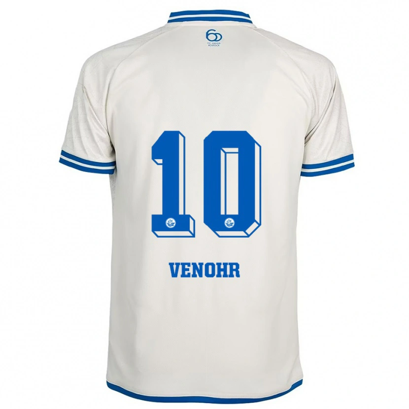 Danxen Herren Matheo Venohr #10 Weiß Blau Auswärtstrikot Trikot 2025/26 T-Shirt