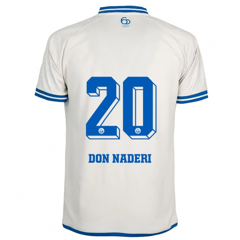 Danxen Herren Ryan Naderi #20 Weiß Blau Auswärtstrikot Trikot 2025/26 T-Shirt